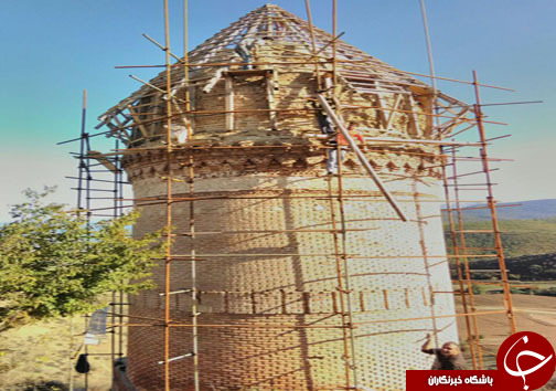 آغاز مرمت برج تاریخی رسکت + تصاویر