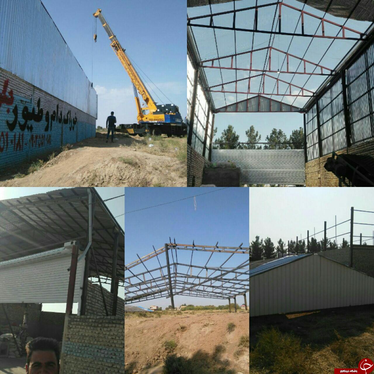 تخریب ساخت و سازهای غیر مجاز در عرصه شهر کهن نیشابور