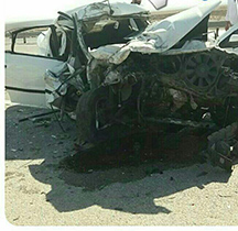 یک کشته و 6 مجروح درتصادف یک دستگاه کامیون و سواری در آزاد راه نطنز- کاشان