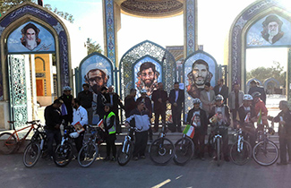اعزام دوچرخه سواران نجف آبادی به کربلا