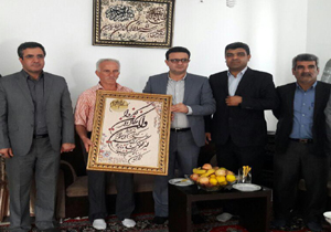 دیدار مسئولان با خانواده شهید ورزشکار میاندورود