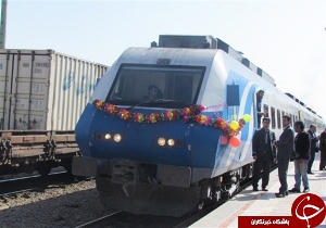 سوت نخستین قطار مسافربری زنجان _ مشهد به صدا در آمد