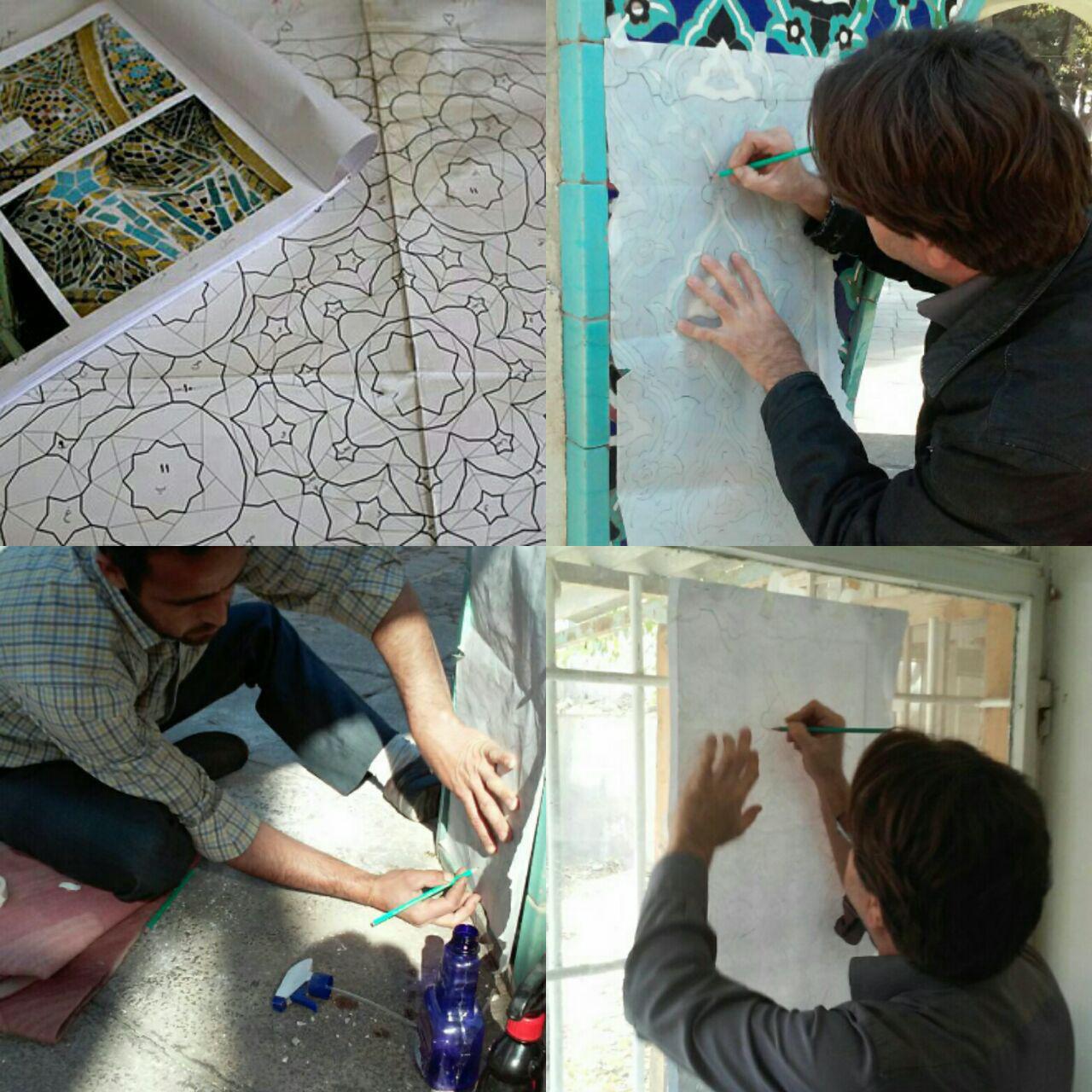 کارگاه مرمت کاشی معرق در نیشابور فعال شد