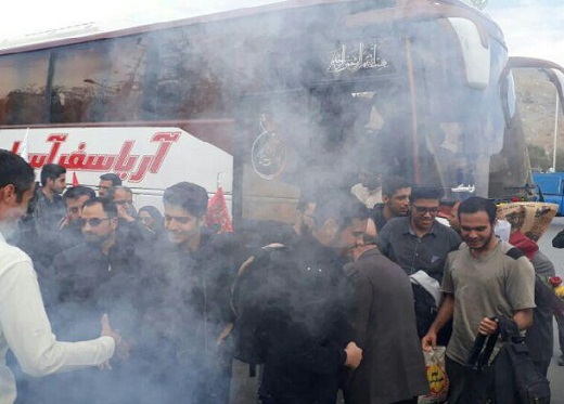 بازگشت کاروان دانشجویی زائران اربعین استان مرکزی + عکس