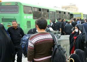 ۲۶۵ دستگاه اتوبوس استان مرکزی در خدمت بازگشت زائران اربعین به مرز مهران