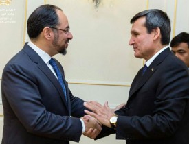 دیدار ربانی با وزرای خارجه ترکمنستان، قزاقستان و قرغیزستان