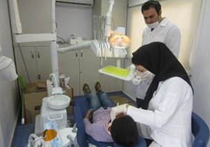 ارائه خدمات رایگان کلینیک سیار دندانپزشکی در شوط