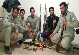 دستگیری متخلفین شکار غیر مجاز کبک در کوهدشت