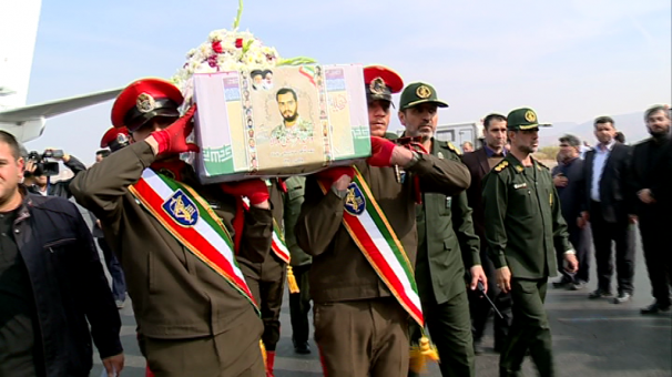 استقبال از شهید جوان مدافع حرم در فرودگاه تبریز