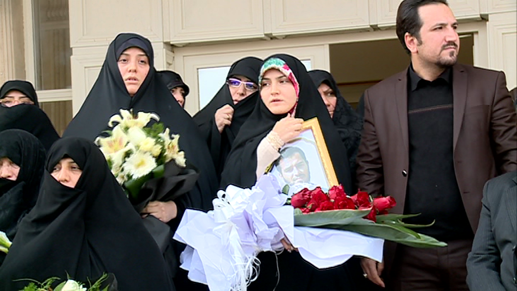 استقبال از شهید جوان مدافع حرم در فرودگاه تبریز