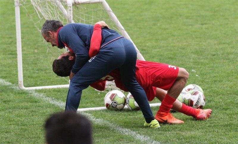 درگیری فیزیکی بازیکن پرسپولیس با مربی خارجی+عکس