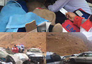 پنج مصدوم در حادثه رانندگی