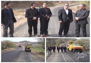 اتمام پروژه روکش آسفالت راه روستایی در شهرستان نیر