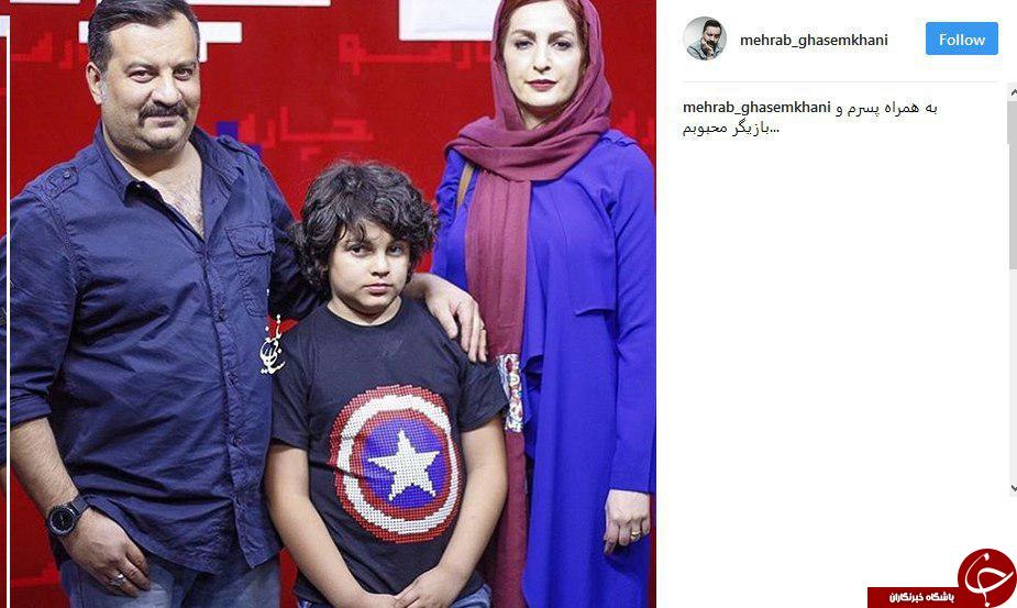 مهراب قاسم&zwnj;خانی در کنار بازیگر محبوب&zwnj;اش+عکس