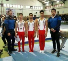کسب مدال ژیمناستیک کار گیلانی در مسابقات کشوری