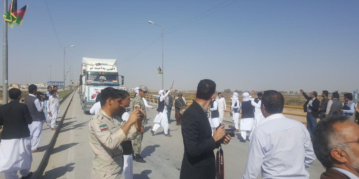 ورود محموله گندم به افغانستان از مسیر چابهار- میلک