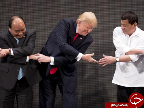 دست دادن ناشیانه ترامپ در اجلاس آسه&zwnj;آن سوژه رسانه&zwnj;ها شد+ تصاویر