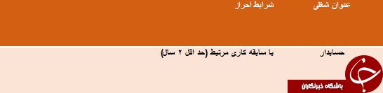 استخدام حسابدار در اهواز