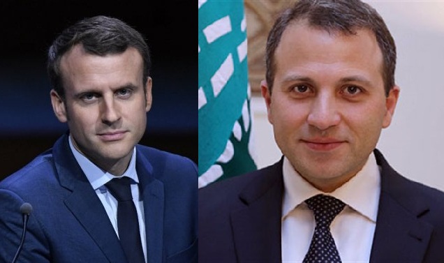 دیدار وزیر امور خارجه لبنان با امانوئل مکرون رییس جمهور فرانسه