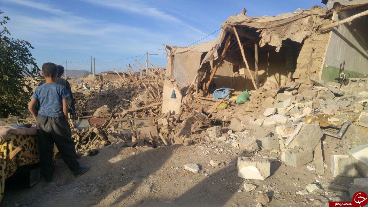 خسارت&zwnj;های زلزله در روستای &laquo;ثلاث باباجانی&raquo; + تصاویر