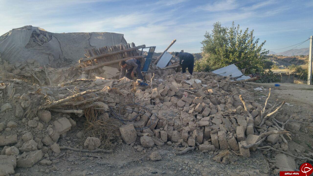 خسارت&zwnj;های زلزله در روستای &laquo;ثلاث باباجانی&raquo; + تصاویر