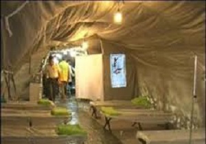 استقراربیمارستان صحرایی شهید قاضی سنندج در جوانرود