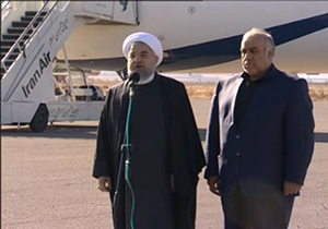 وعده روحانی برای پرداخت وام بلاعوض به زلزله زدگان + فیلم