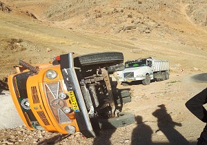 حادثه رانندگی در مسیر صمصامی به دشتک