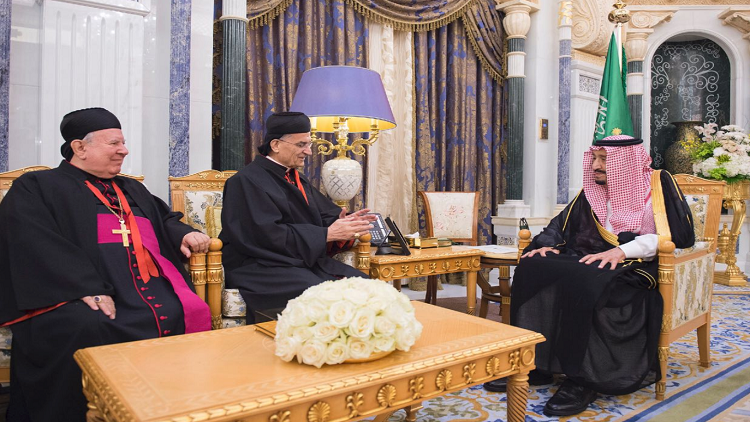 دیدار ملک سلمان از رهبر مسیحیان مارونی لبنان+ تصویر