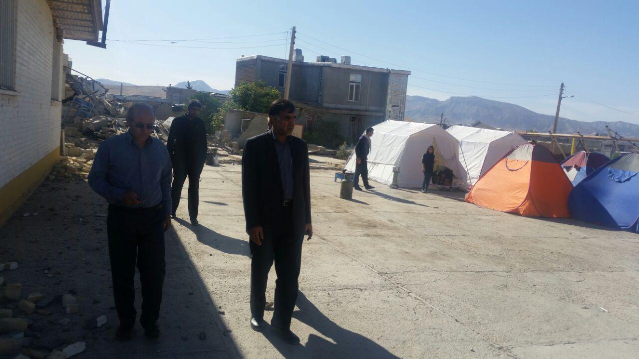 بازدید معاون راهداری کشور از مناطق زلزله زده