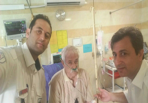 نجات پیرمرد و پیرزن عباس آبادی پس از گازگرفتگی