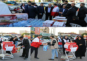 استقرار ۹ ایستگاه جمع آوری کمک‌ های مردمی آمل برای زلزله زدگان کرمانشاه