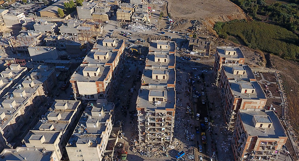 تصاویر هوایی از مناطق زلزله زده سرپل ذهاب