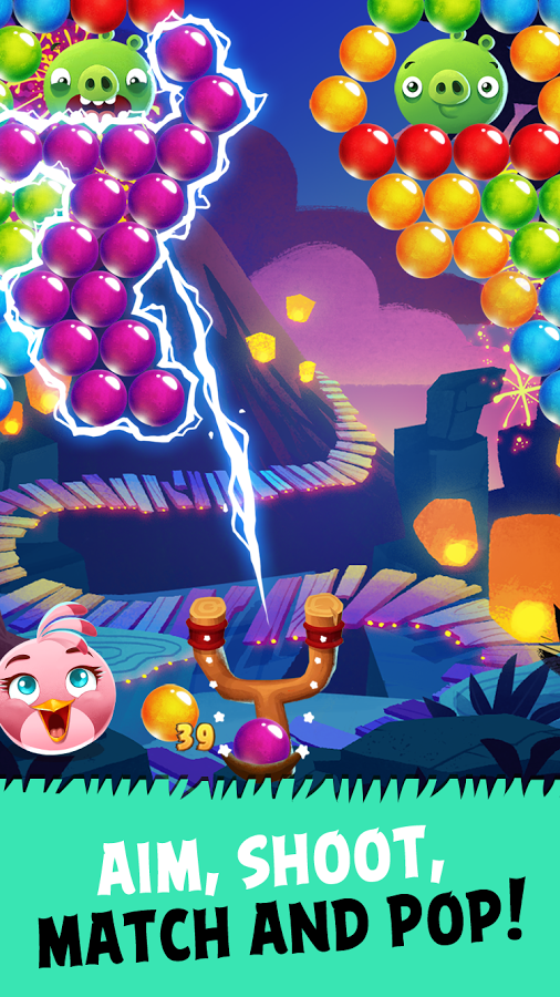 دانلود Angry Birds POP Bubble Shooter 3.21.0 بازی انگری بیردز استلا پاپ