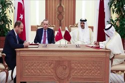 بازدید اردوغان از مرکز فرماندهی نیروی زمینی ارتش و  امضای چند توافق همکاری