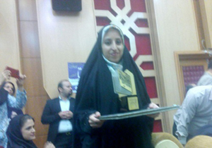 تقدیر از بانوی فعال مسجدی در خراسان شمالی