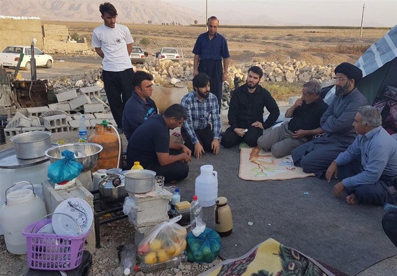 حضور میثم مطیعی درمناطق زلزله زده
