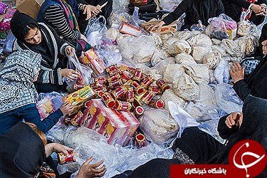 تصاویری از سیل کمک های مردمی به زلزله زدگان