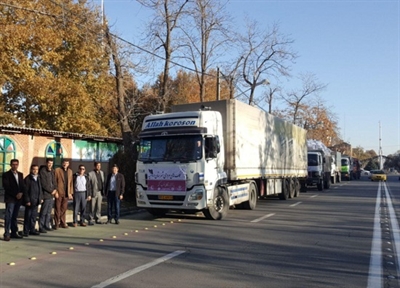 ارسال 40 کامیون کمک های مردمی از ارومیه به مناطق زلزله زده