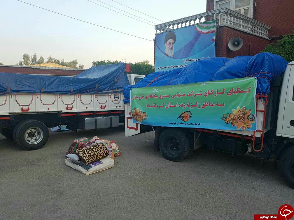 کاروان کمک&zwnj;های مردمی اهواز در برای زلزله&zwnj;زدگان + تصاویر