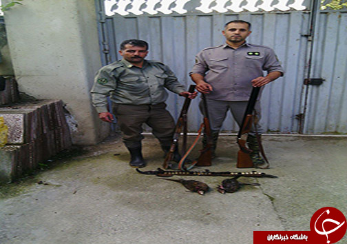 دستگیری شکارچیان غیرمجاز در مازندران + تصاویر