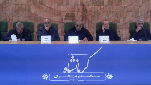 هم اکنون جلسه رییس مجلس شورای اسلامی در استانداری کرمانشاه  برگزار شد