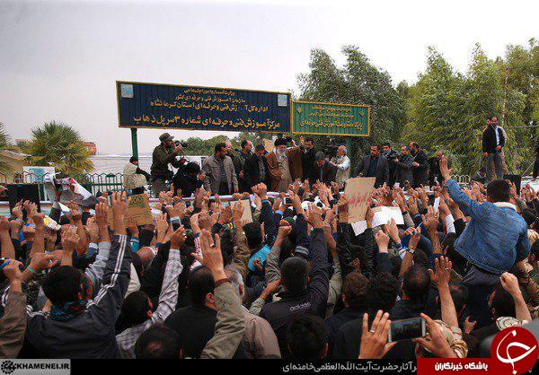 تصاویری از حضور رهبر انقلاب در مناطق زلزله&zwnj;زده کرمانشاه