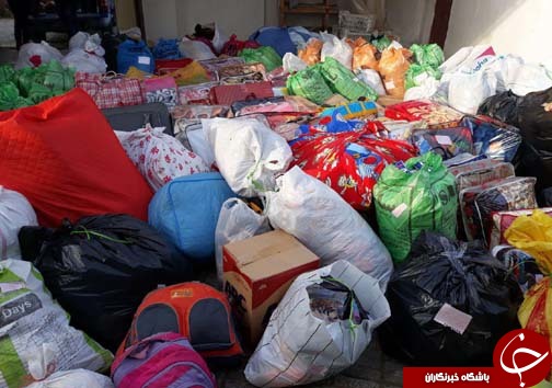 ارسال کمک مردم روستای بیزکی برای زلزله زدگان کرمانشاه