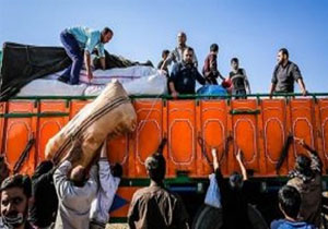 ارسال 38 کامیون کمک های جمع آوری شده سپاه بوکان به زلزله زدگان کرمانشاه