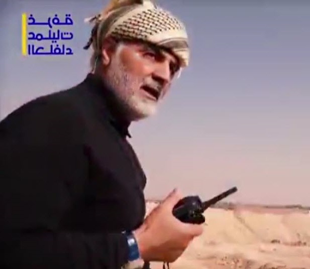 تصاویر جدید از حاج قاسم سلیمانی در حال فرماندهی عملیات بوکمال+فیلم