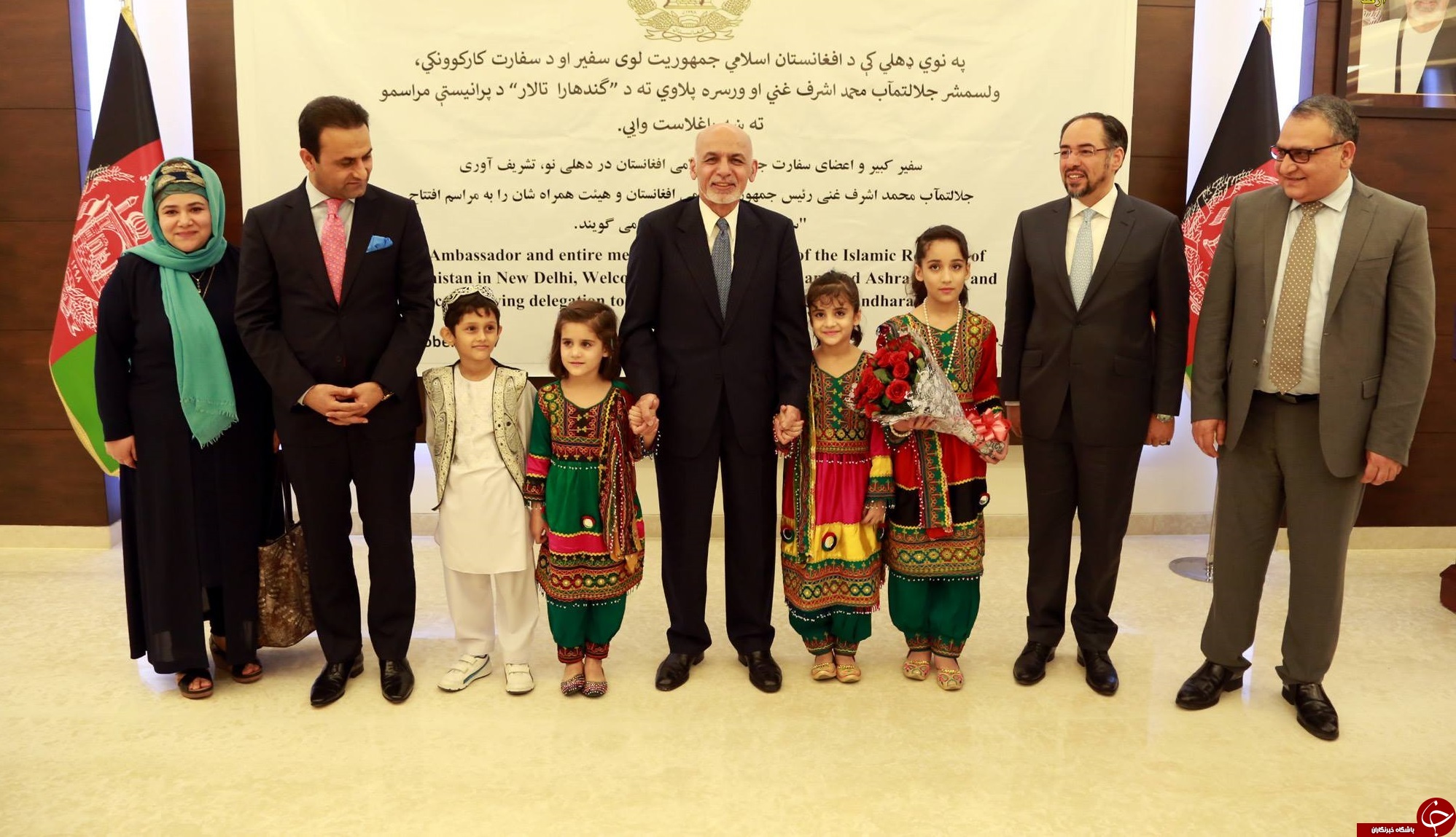 گزارش تصویری: بازدید &laquo;اشرف غنی&raquo; از سفارت افغانستان در دهلی نو