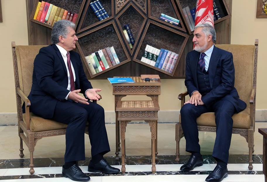 دیدار معاون دبیرکل سازمان ملل با رئیس اجرائی دولت افغانستان