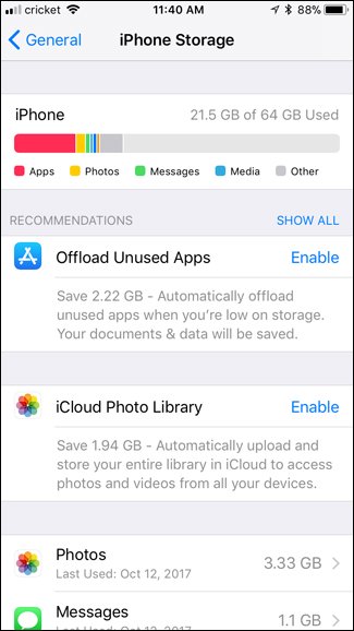 چگونه در iOS 11 حافظه آیفون را آزاد کنیم؟
