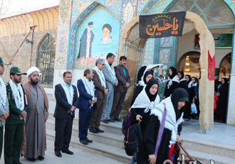 نخستین کاروان راهیان نور دانش آموزی دختران بویراحمد عازم مناطق عملیاتی جنوب شد
